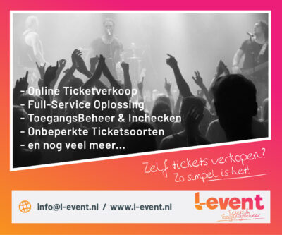 L-Event Tickets en Toegangsbeheer – Advertentie 01